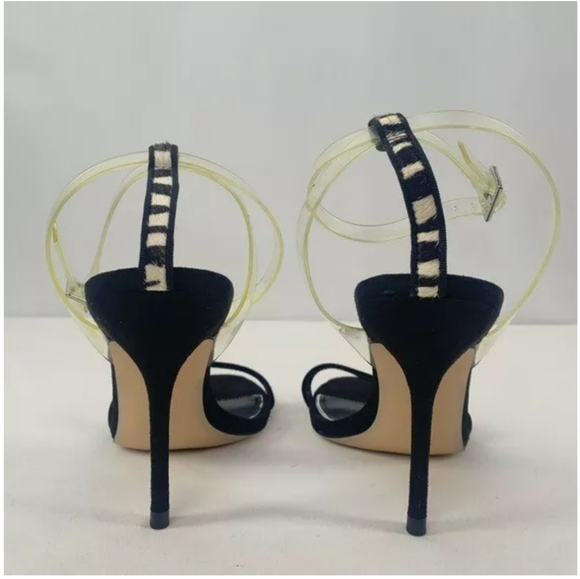Zara Vinyl and Zeba Print Heeled Sandals - Picture 2 of 3